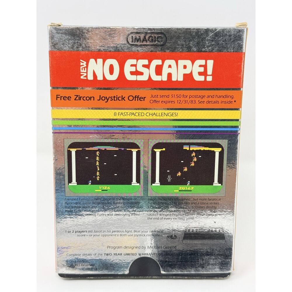 No Escape Atari 2600 1982 Complete CIB Tested - Picture 4 of 8